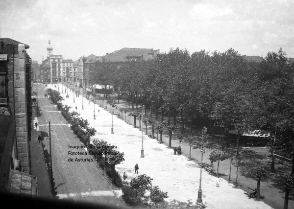 Vista del Paseo de Begoña, hacia 1946