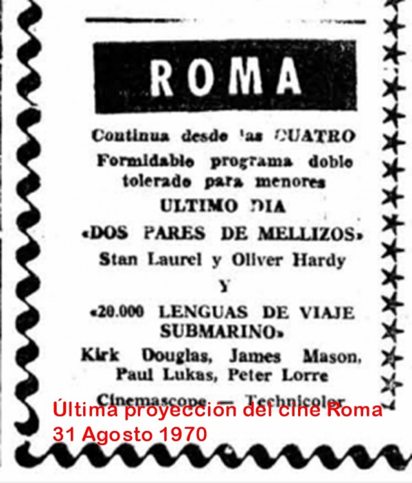 Cierre del cine Roma
