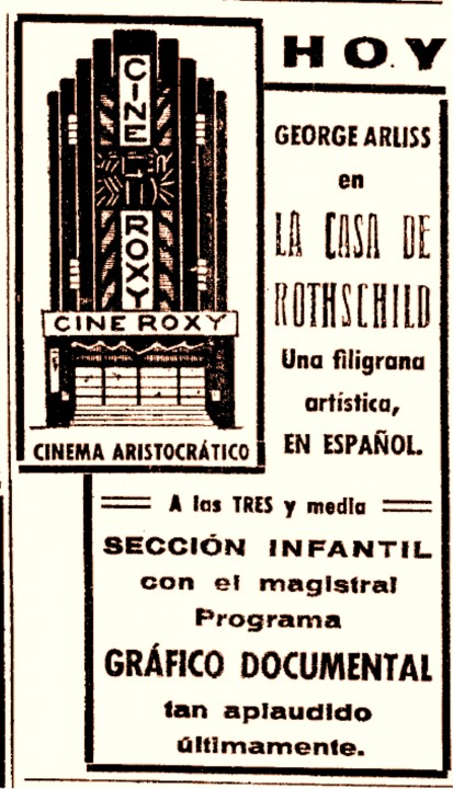 Cine Roxy- La Prensa 31-03 1935