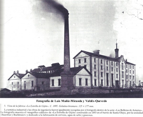 Fábrica de cerveza La Estrella de Gijón 1895