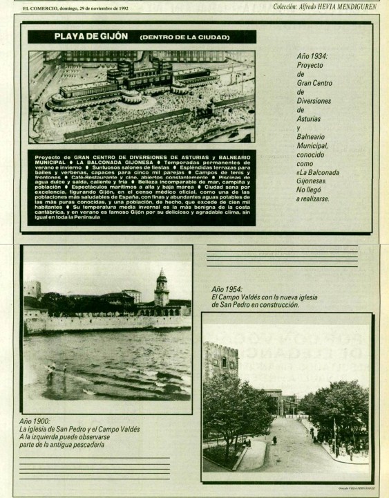 Gijón Recuerdos de tu playa. 29-11-1992