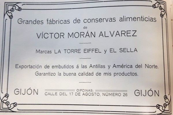 Fábrica de ebutidos de Victor Morán, 1911. Peinado. Publicidad