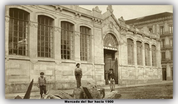 Mercado del Sur hacia 1900.marco