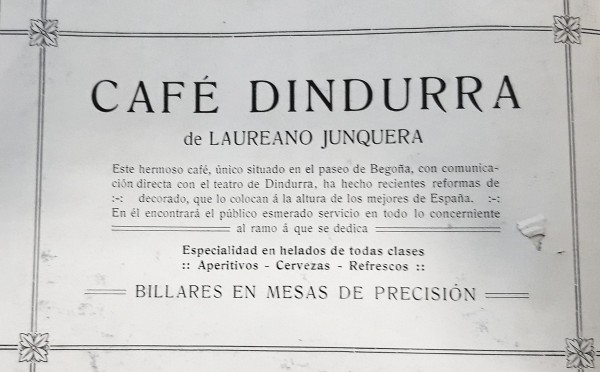 café Dindurra.publicidad