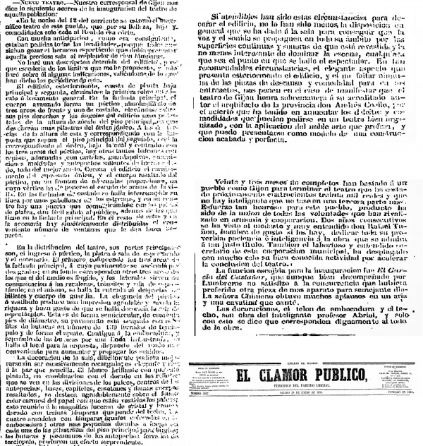El Clamor Público 28 de Enero de 1854