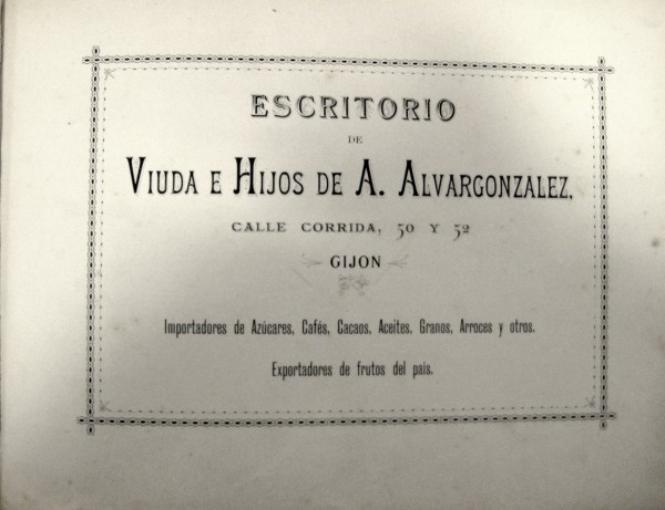 Escritorio viuda e hijos A. Alvargonzález