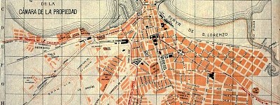 Plano de Gijón. Año 1912