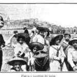 Gijón visitando playas año 1906
